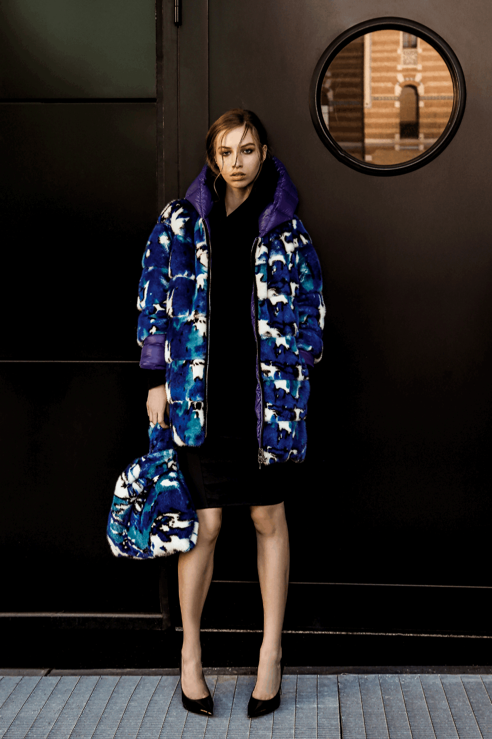 Reversible coat | 80 cm