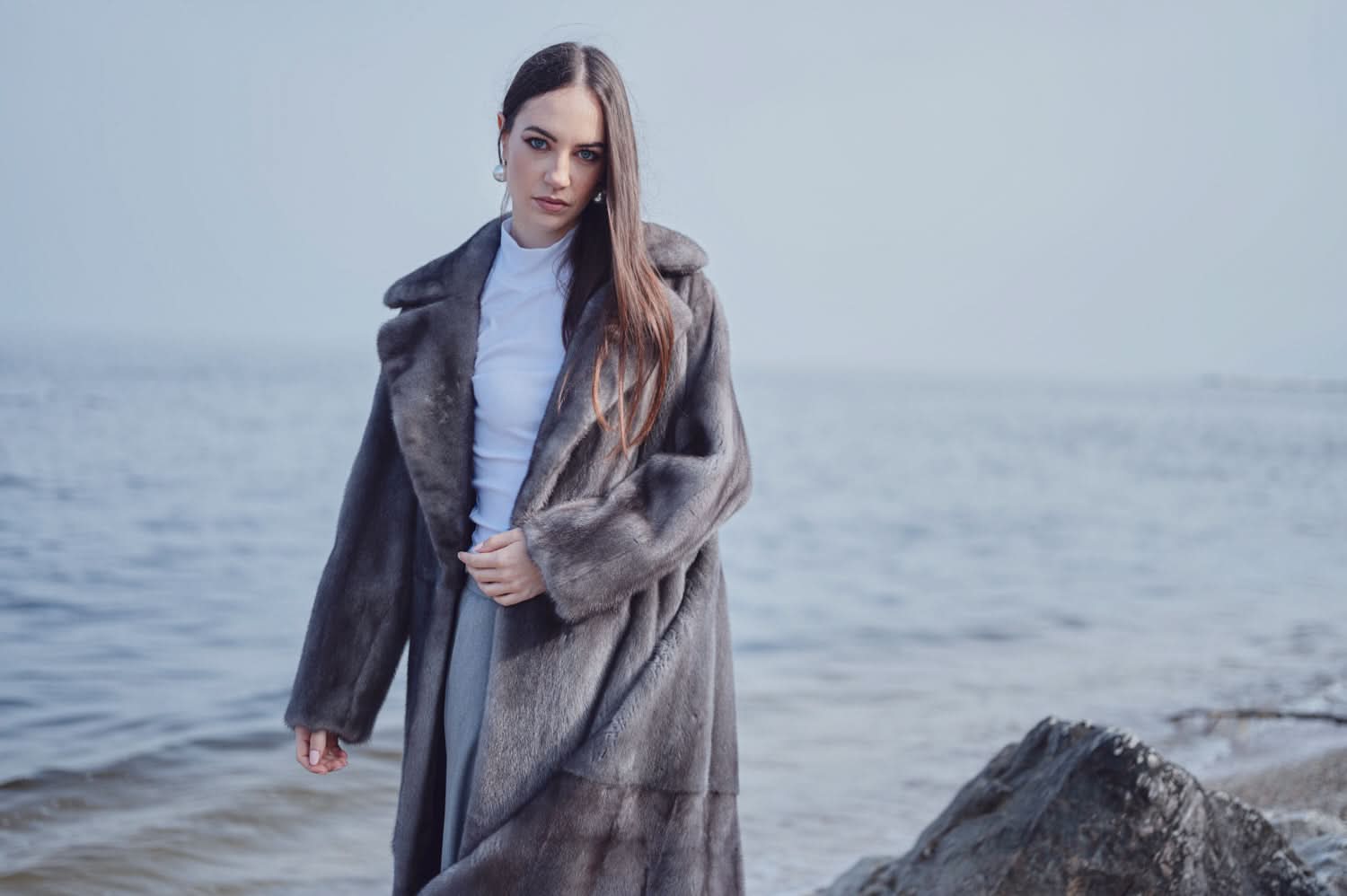 Mink Fur Coat | 125 cm