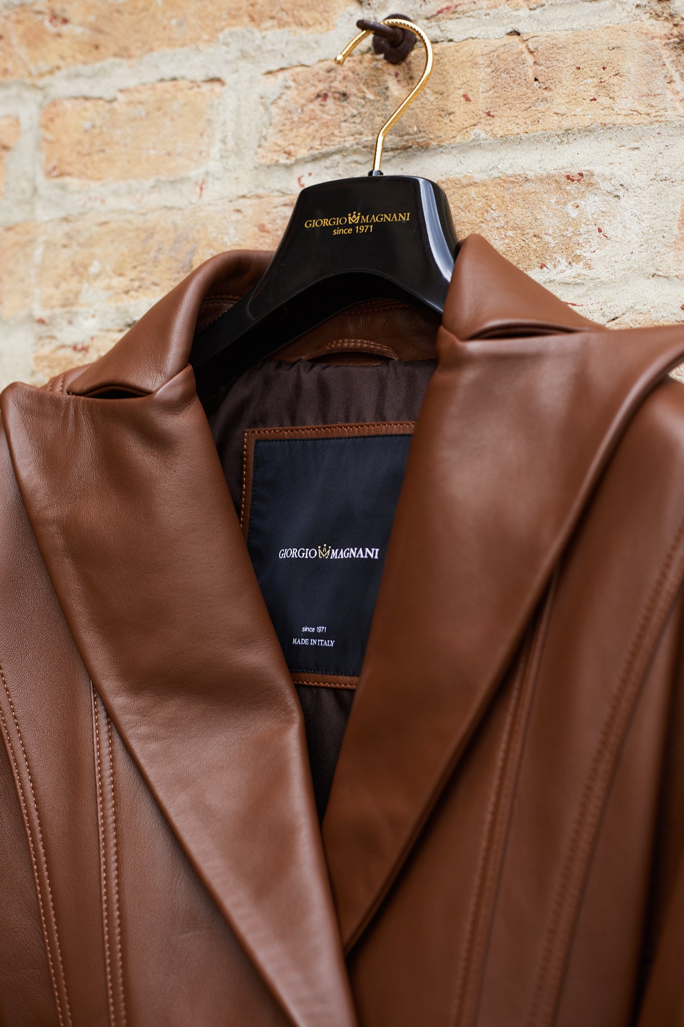 Leather blazer - 70 cm