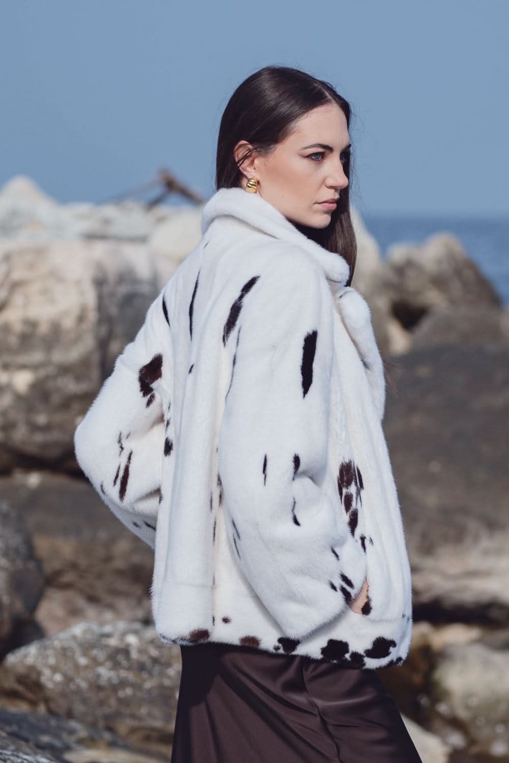 Veste en vison | 65 cm