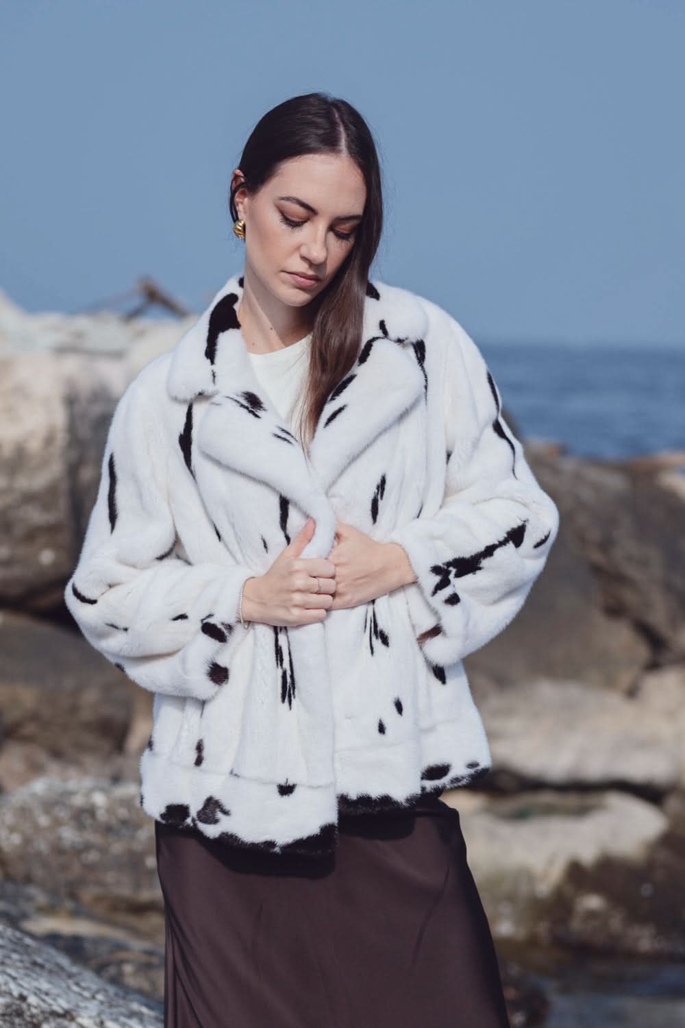 Veste en vison | 65 cm