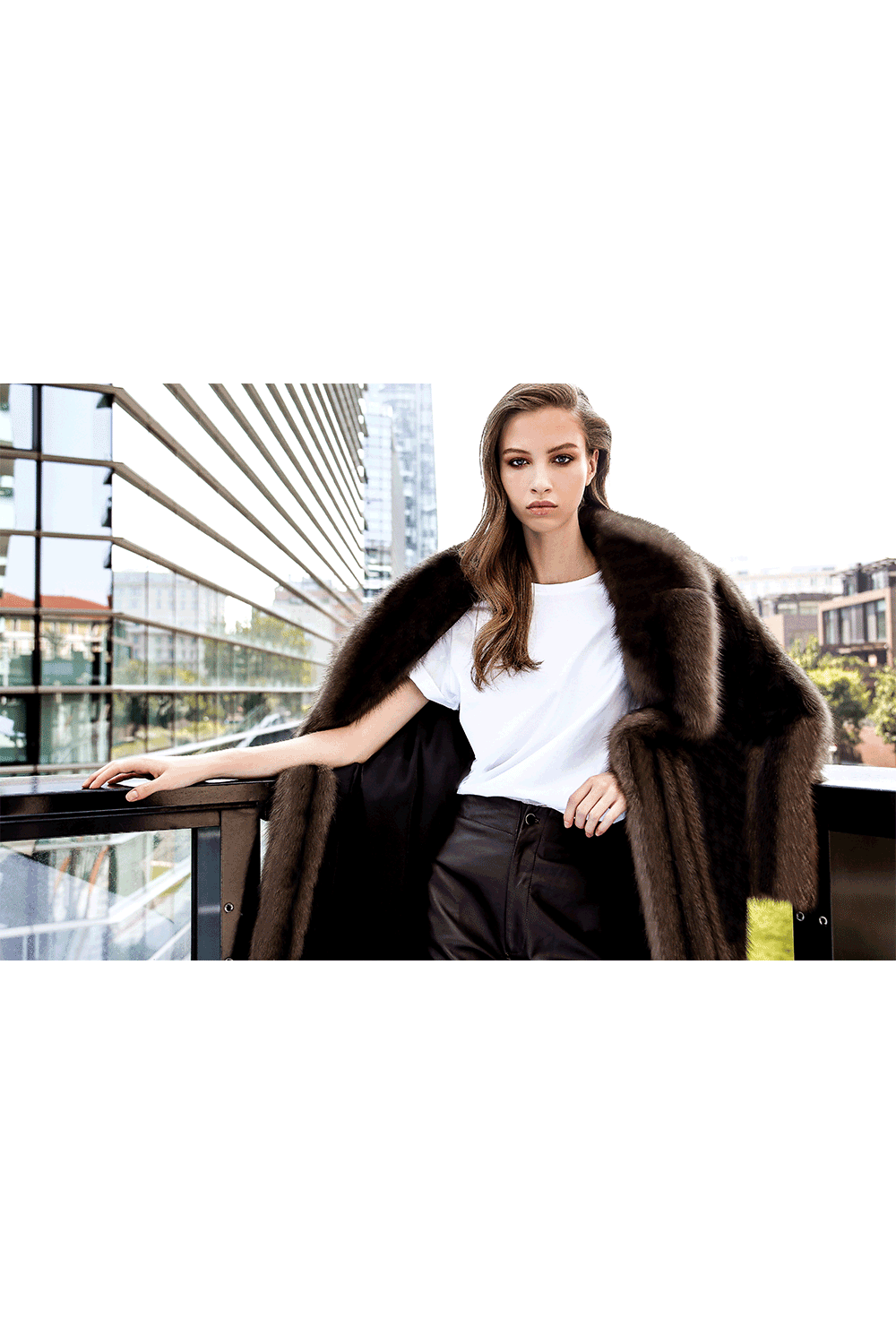 Sable fur coat | 125 cm