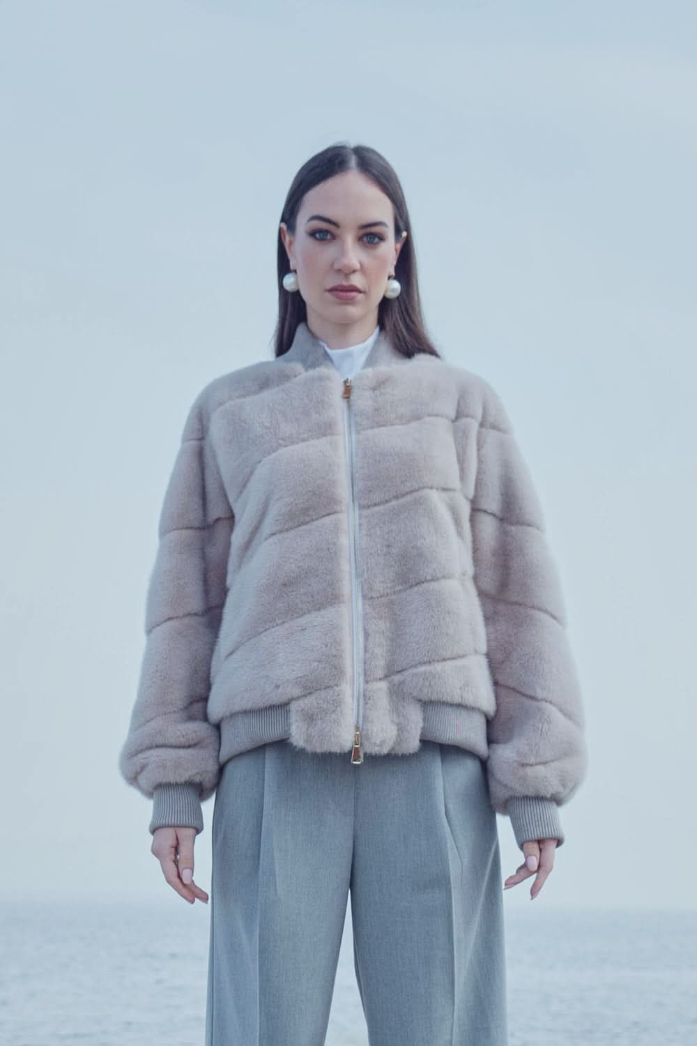 Blouson aviateur court | 65 cm