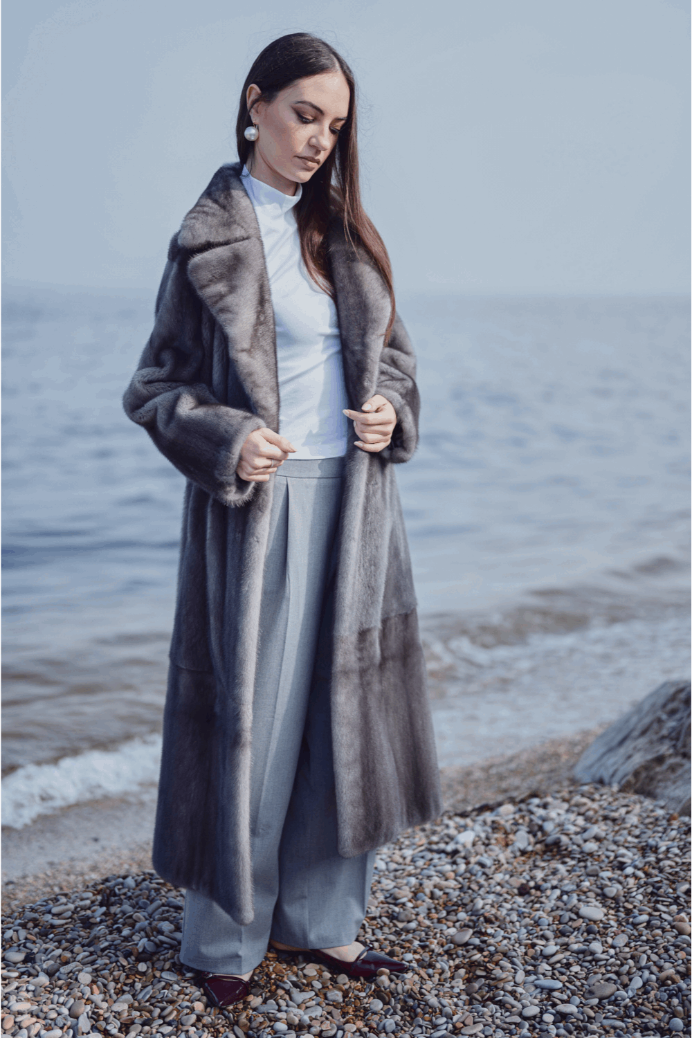 Mink Fur Coat | 125 cm